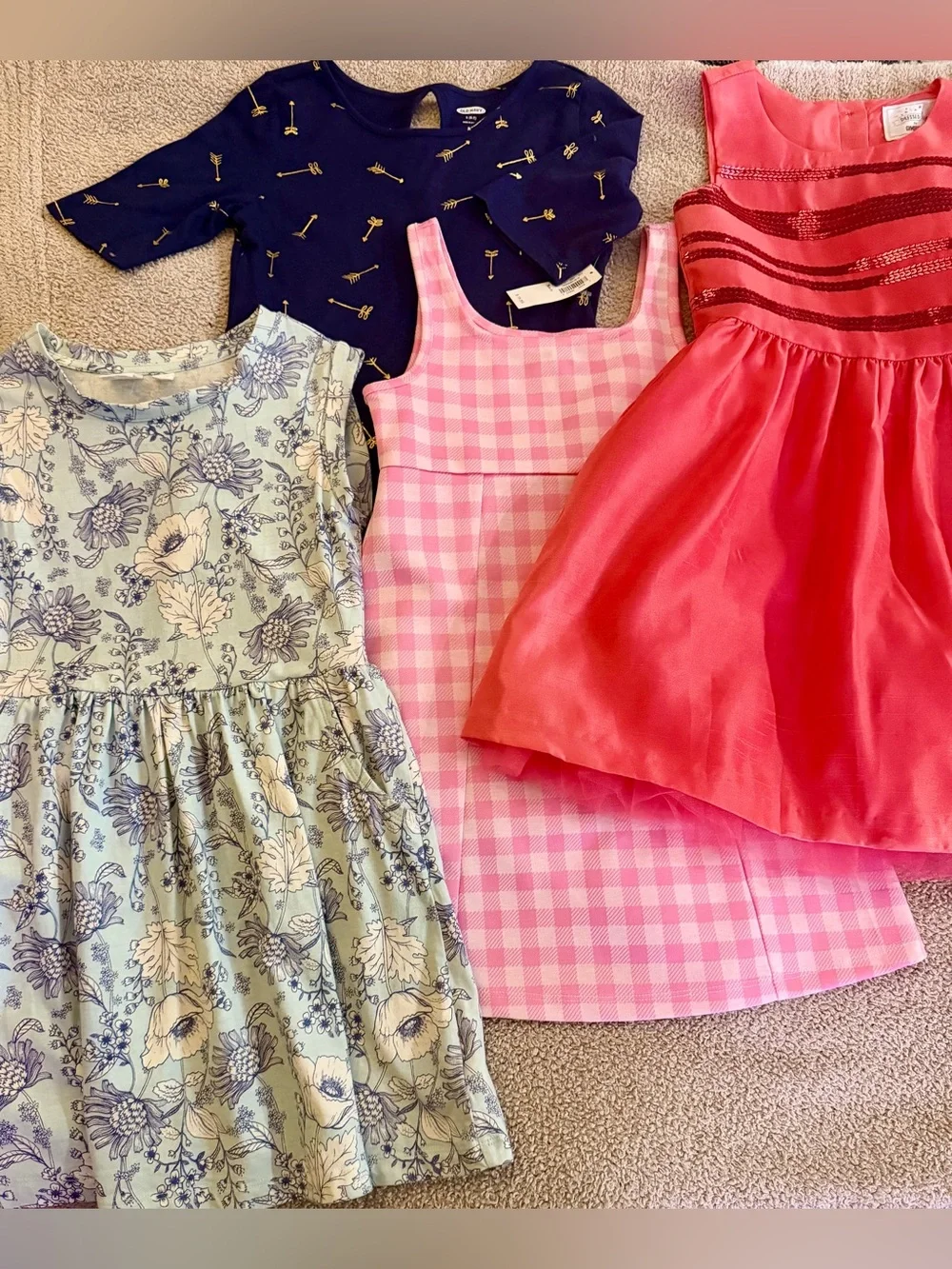 Gymboree GAP Old Navy Dress Romper Lot of 7 Party Formal Casual Size Small 5-6-7